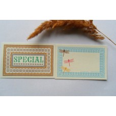 Карточки двусторонние. 9*6 см
